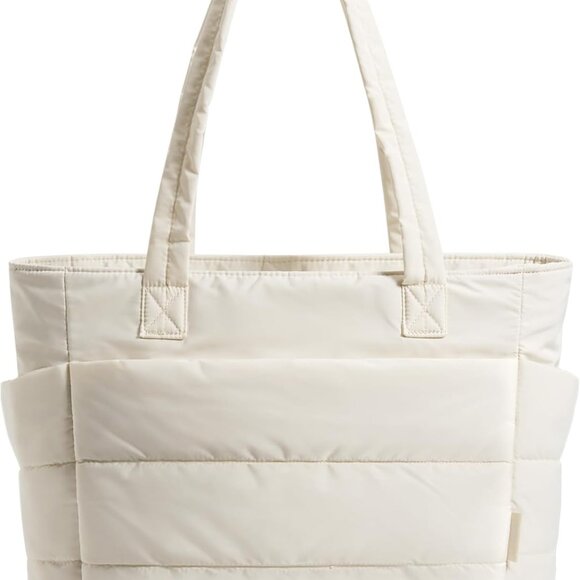 Lightweight Puffer Tote Bag for Women Multi-Use Travel Work Gym - Picture 1 of 7